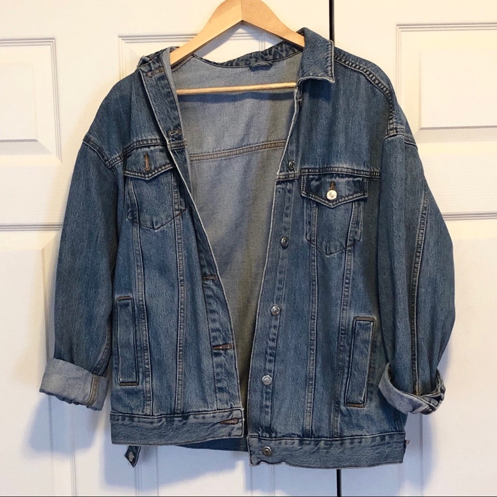 Topshop oversized jean jacket